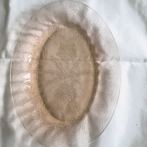 Jeanette Floral Pink Oval Dish